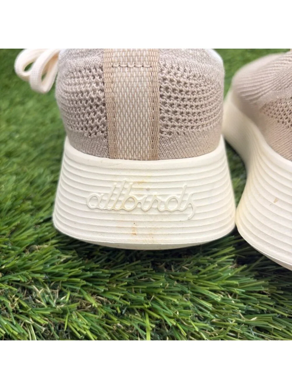 Allbirds Tree Runner Go Womens Size 9.5 Beige Athletic Running Shoes Sneakers